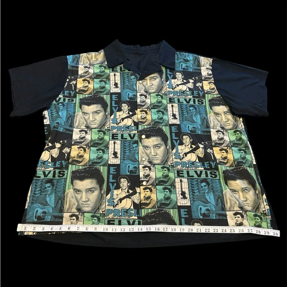 RARE VINTAGE 1960’s Elvis Presley Enterprises Patchwork Shirt Bowling Shirt EPE - Picture 3 of 9